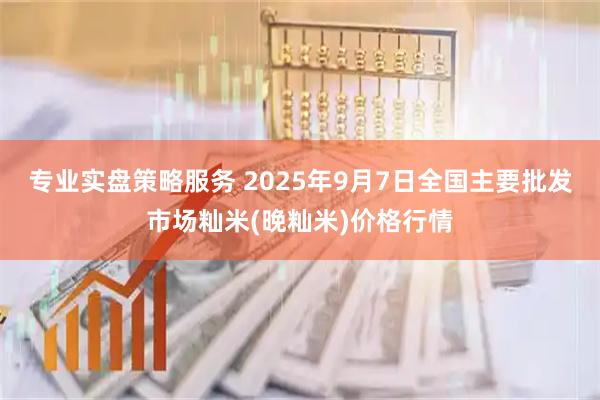 专业实盘策略服务 2025年9月7日全国主要批发市场籼米(晚籼米)价格行情